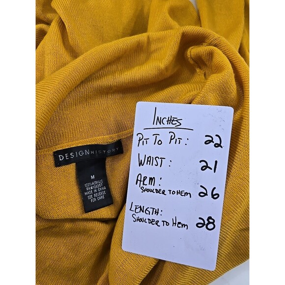 Cowl Sweater Womens Med Mustard Yellow Funnel Pullover Lagenlook Goblincore Chic - Picture 5 of 6